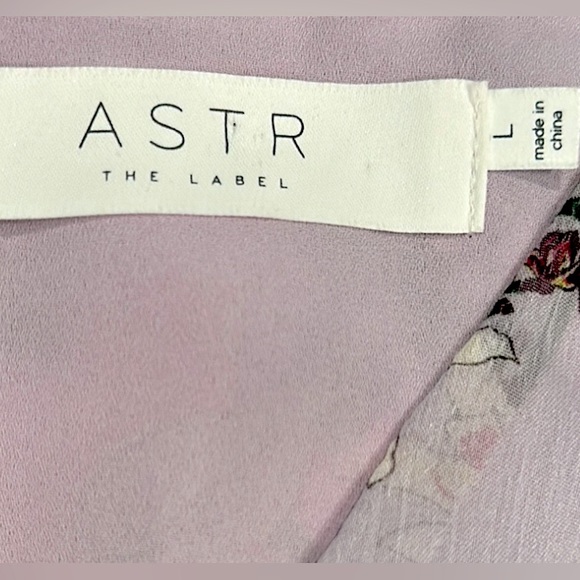 ASTR The Label Cinched Floral Mermaid Dress Sz. Large - Picture 11 of 13